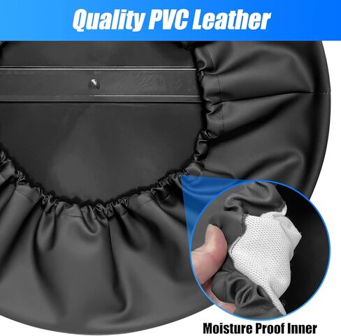 Spare Tire Cover Compatible with 2020-2025 Land Rover Defender 90 110 130 Spare Tyre Wheel Protector ABS Plastic Fuji Green Matte Black Exterior Accessories in Saudi Arabia
