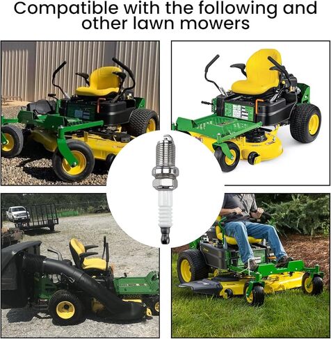 عبوتان، متوافقتان مع قابس الإشعال النحاسي XC12YC، يناسب محركات Kohler وBriggs & Stratton وJohn Deere الصغيرة - استبدال طراز OE، متوافق مع Kohler 25 132 12-A، 25 132 12-S in Kuwait