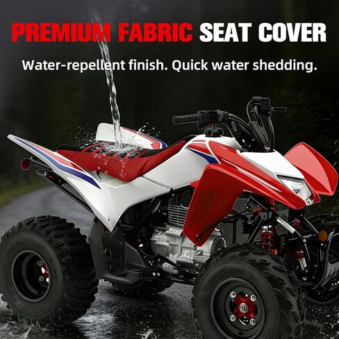 غطاء مقعد ATV غير قابل للانزلاق ناعم مقاوم للماء لـ TRX450ER 2006-2009 2012 TRX 250EX 2006-2024، جلد عالي المرونة in Kuwait