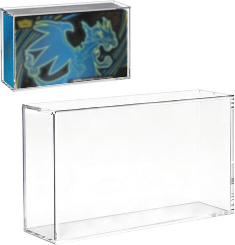 Magnetic Acrylic Display Case for 151 UPC, 8mm+5mm Ultra Thick Protective Case with Magnetic Lid for Mega Charizard EX Ultra-Premium Collection UPC, Dustproof & UV Protection Storage Protector in Saudi Arabia