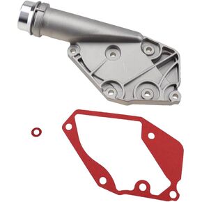 Car Aluminum Thermostat Housing Cover Assembly Kit Engine Coolant Water Flange Pump Outlet fit for Audi A4 A5 A6 A7 Q5 3.2L 2.5L 06E121168 06E121161T in Saudi Arabia
