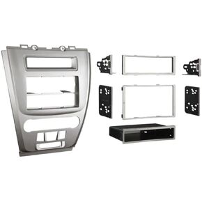 Metra 99-5821S Single or Double DIN Installation Dash Kit for 2010 Ford Fusion and Mercury Milan, Silver in Saudi Arabia