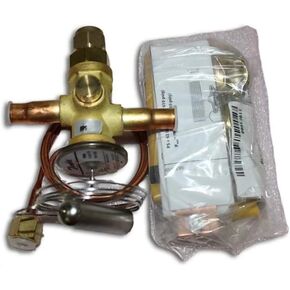 دانفوس 067L5956 4TR صمام التمدد الحراري، TR 6، R410A، 3/8x3/8 بوصة لحام، ODF، 1/4 بوصة غطاء. أنبوب، متوهج، سهم منقوش في اتجاه واحد، من 15 إلى 60 درجة فهرنهايت in Kuwait