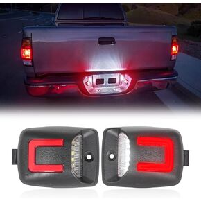 LED License Plate Lights Compatible with Tacoma 2005-2015, 2PCS Tag Light for Tundra 2000-2013 Plug and Play, Rear Plate Lamp Pickup Truck IP68 Clear Lens White and Red in Saudi Arabia