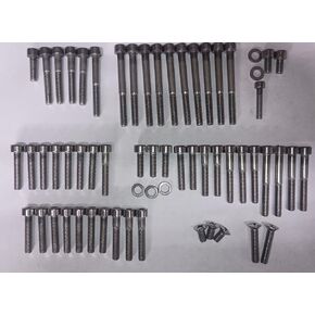 Compatible with HONDA CB750 SOHC STAINLESS BOLT SCREW KIT SET ENGINE CB750K CB750F POLISHED in Saudi Arabia