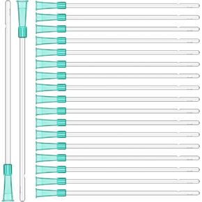 TrelaCo 50 Pcs 10'' Long PVC Replacement Tubings Supplies Tubes Kit 14FR Disposable Cleaning Nozzle Clear Replacements Tube Hose with Flexible Rounded End for Smooth Insert in Kuwait