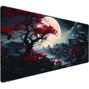 Full Desk Mouse Pad with Stitched Edges, 31.4" x 15.6" Waterproof Surface & Non-Slip Rubber Base – Ideal for Gaming, Office and Home in Saudi Arabia