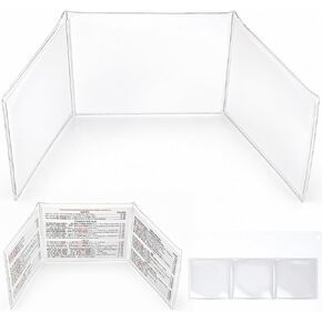 Mahjong Card Sleeve Holder, 2026 Clear Mahjong Card Protector for Large Print Scorecard, Fit NMJL 6 1/8" x 4 3/4" National Mah Jongg League Card, Durable Plastic Cover 1 Pack in Saudi Arabia