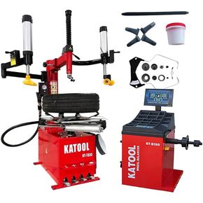 KATOOL 2.0HP Tire Machine Combo Double Assit Tire Changer Machine with Wheel Balancer Machine (830+760) in Saudi Arabia