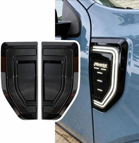 Side Marker Lights for Ford Maverick 2025-2022 Accessories, Plug and Play（2pin&3pin），Sequential LED Turn Signal,Multi-Function, Waterproof (Not for 2025 Lobo Tremor) (Amber style) in Saudi Arabia