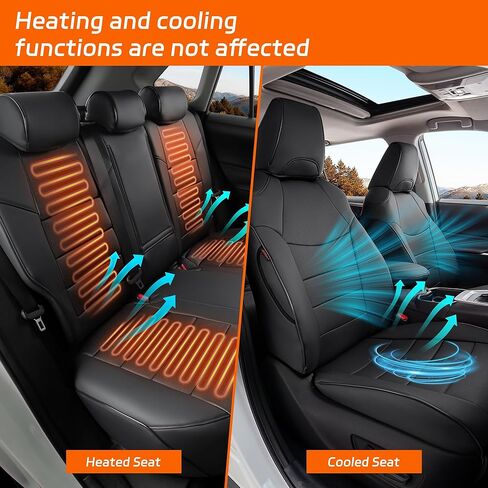 أغطية مقاعد Ranaya المخصصة لسيارة Toyota Subaru Forester 2025–2026 (ليست مخصصة للحياة البرية) 2.5i، محدودة، ممتازة، رياضية، للتجول، مجموعة كاملة من الجلد المقاوم للماء، صديقة للحيوانات الأليفة والأطفال (أسود) in Kuwait