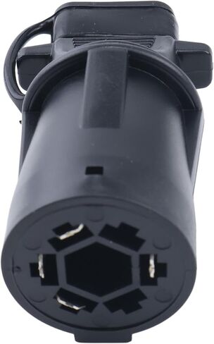 JEENDA 7 Way Blade to 4 Way Flat Trailer Plug, 7 Pin to 4 Pin Trailer Adapter Compatible with 47355 Waterproof Connector for RV Truck Caravan Utility Tow Vehicles in Kuwait