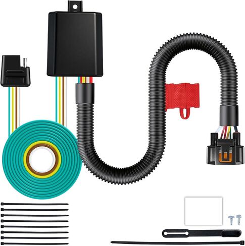 4-Pin Trailer Wiring Harness 56420 Compatible with KIA Carnival/Telluride and Hyundai Tucson/Palisade/Santa Cruz Fe, 4-Way Towing Hitch Connector in Saudi Arabia