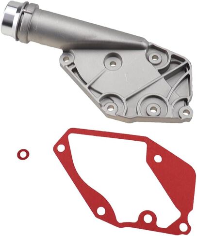 Car Aluminum Thermostat Housing Cover Assembly Kit Engine Coolant Water Flange Pump Outlet fit for Audi A4 A5 A6 A7 Q5 3.2L 2.5L 06E121168 06E121161T in Saudi Arabia