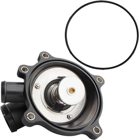 BOXI 902-5873 Engine Coolant Thermostat Housing Assembly Fits for Audi A8 Quattro 2011-2012 RS5 2011-2016 S5 2008-2012 4.2L V8 / Replaces 948-221 079121115AA in Kuwait