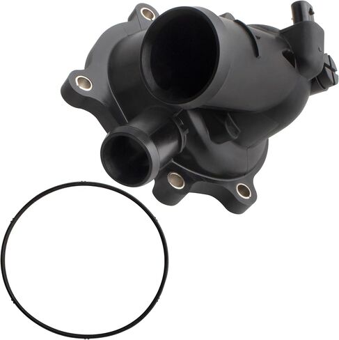 BOXI 902-5873 Engine Coolant Thermostat Housing Assembly Fits for Audi A8 Quattro 2011-2012 RS5 2011-2016 S5 2008-2012 4.2L V8 / Replaces 948-221 079121115AA in Kuwait