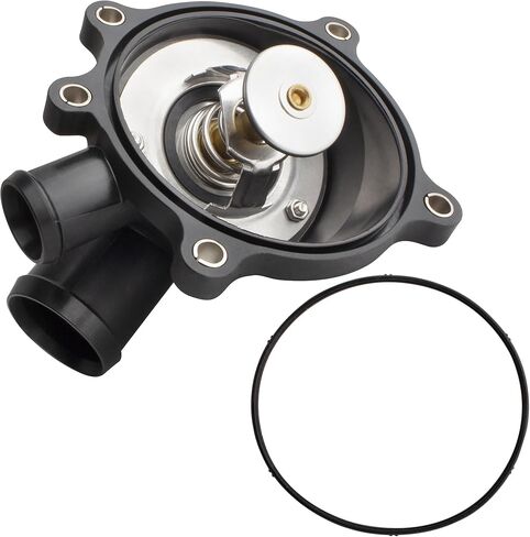 BOXI 902-5873 Engine Coolant Thermostat Housing Assembly Fits for Audi A8 Quattro 2011-2012 RS5 2011-2016 S5 2008-2012 4.2L V8 / Replaces 948-221 079121115AA in Kuwait