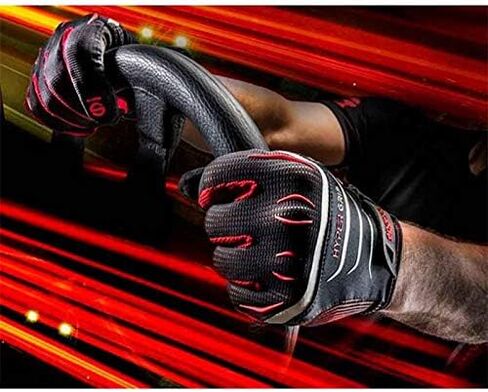 قفازات سباركو HyperGrip، مقاس XL، أسود/أحمر 002094NRRS12 in Kuwait