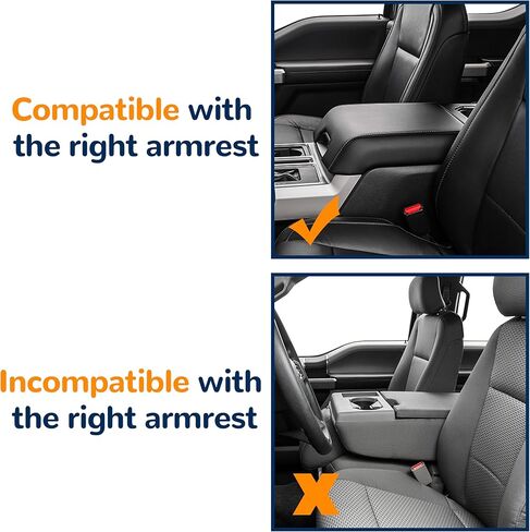 غطاء مسند الذراع لوحدة التحكم المركزية متوافق مع Ford F150 F 150 F-150 2015 2016 2017 2018 2019 2020 استبدال غطاء مسند الذراع GL3Z-1506024-AB FL3B-1504604-AA in Kuwait