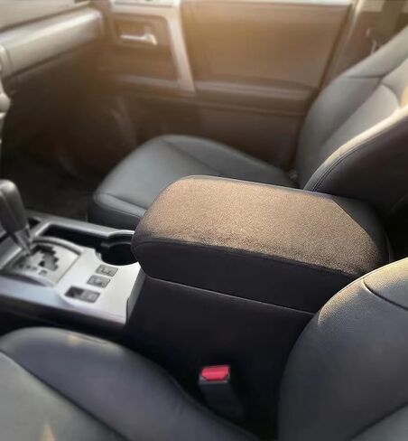 Memory Foam Center Console Cover for Toyota 4Runner Accessories 2010-2024, High-Density Space Cotton Armrest Pad, Soft Cushioning & Scratch Protector, Ergonomic Support for Long Drive, Black in Kuwait