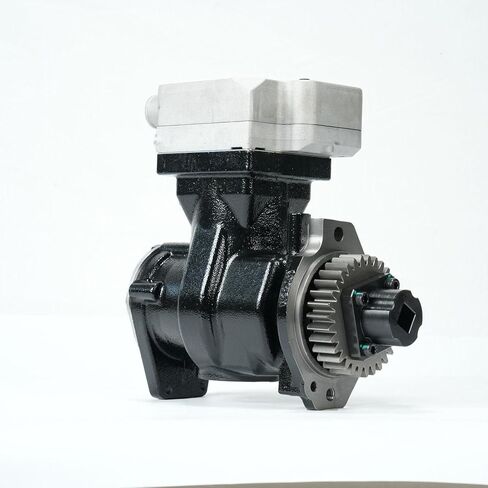 استبدال ضاغط الفرامل الهوائية لـ Cummins ISX15 QSX15 2010-2024 | يستبدل OEM 3689649 3689649RX 3689649NX | ضاغط هواء للشاحنة الثقيلة 12 فولت، 85 ملم، 1 اسطوانة مع تروس in Kuwait