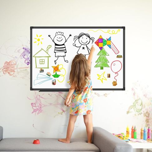 XBoard Magnetic Dry Erase Board/Whiteboard 36 X 24 Inches, White Board with Black Aluminum Frame for Home, Office, School in Saudi Arabia