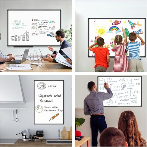 XBoard Magnetic Dry Erase Board/Whiteboard 36 X 24 Inches, White Board with Black Aluminum Frame for Home, Office, School in Saudi Arabia