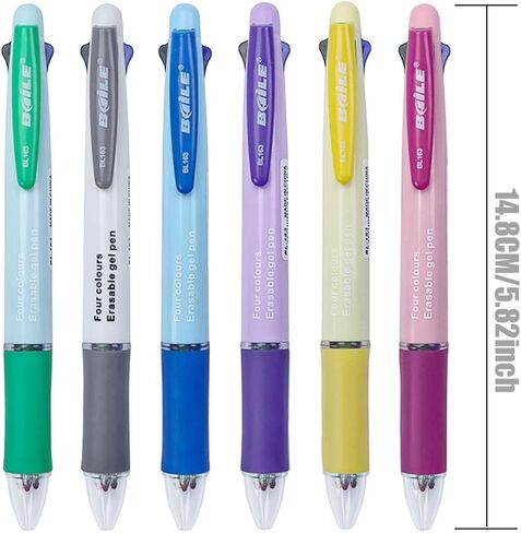 48 x 4-in-1 Ballpoint Pen Refills - Multifunctional - 0.5 mm - Black, Blue, Red, Green Ink, International Standard Refill, for School, Office (48 Pieces) in Saudi Arabia