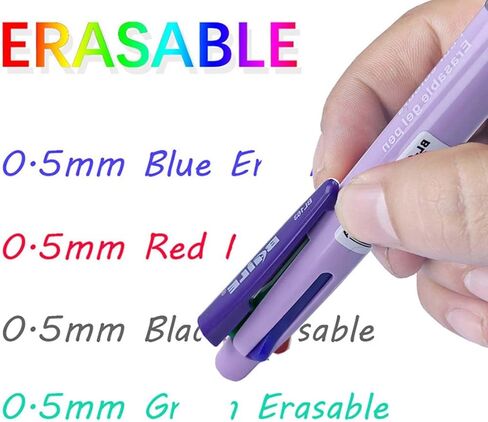 48 x 4-in-1 Ballpoint Pen Refills - Multifunctional - 0.5 mm - Black, Blue, Red, Green Ink, International Standard Refill, for School, Office (48 Pieces) in Saudi Arabia