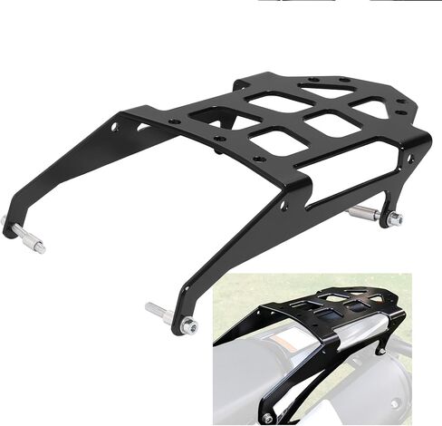 رف الأمتعة الخلفي من KUAFU متوافق مع 2013-2023 CRF250L/CRF300L و2017-2022 Honda CRF250/CRF300 حامل رف علوي للدراجة النارية، حامل تخزين ألومنيوم أسود in Kuwait