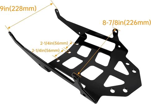 رف الأمتعة الخلفي من KUAFU متوافق مع 2013-2023 CRF250L/CRF300L و2017-2022 Honda CRF250/CRF300 حامل رف علوي للدراجة النارية، حامل تخزين ألومنيوم أسود in Kuwait