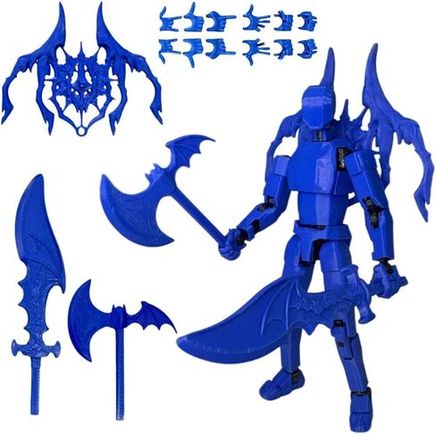 T13 Action Figure Set - (Assembled) 3D Printed Action Figure, Titan 13 Action Figure, Multi-Jointed Movable Dummy 13, Robot Action Figure, Birthday Gifts for Boys, Girls Desktop Decorations in Saudi Arabia