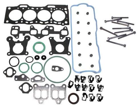 DNJ HGB903 مجموعة حشية رأس الأسطوانة مع مجموعة مسامير الرأس لـ 1987-1990 Toyota Tercel 1.5L L4 12V SOHC 1456cc in Kuwait
