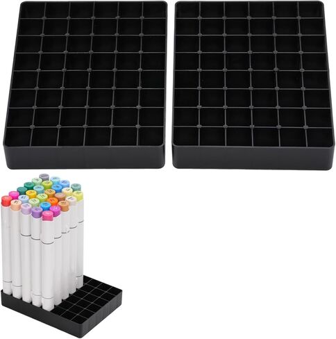 Marker Organizer Insert Compatible with Ohuhu 216 Color Marker Case,36 * 6 Separate Base for Mark Pen(Black),Keeps Markers Neat & Secure in Saudi Arabia