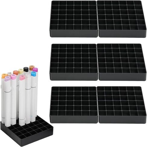 Marker Organizer Insert Compatible with Ohuhu 216 Color Marker Case,36 * 6 Separate Base for Mark Pen(Black),Keeps Markers Neat & Secure in Saudi Arabia