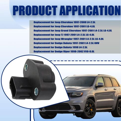 استبدال مستشعر موضع الخانق لسيارة جيب شيروكي TJ Wrangler 1997-2001 L4-2.5L L6-4.0L لدودج داكوتا 1997-2001 L4-2.5L Viper 1998-2002 V10-8.0L استبدال TH189 56027942 4874371AC in Kuwait
