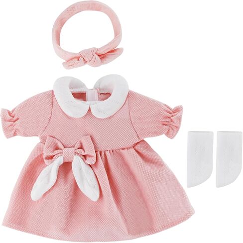 12 inch Doll Clothes and Accessories for 10 11 12 inch Dolls, 4-Packs Reborn Doll Clothes Outfit with Headband Hat Socks (Not Include Doll) in Saudi Arabia