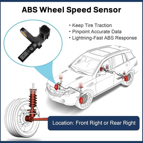 ABS عجلة السرعة الاستشعار الأمامي والخلفي الجانب الأيمن الركاب لتويوتا تندرا 2007 2008 2009 2010 2011 2012 2013 2014 2015 2016 2017، سيكويا 2008-2017، استبدال ALS1790 89542-0C020 895420C020 in Kuwait