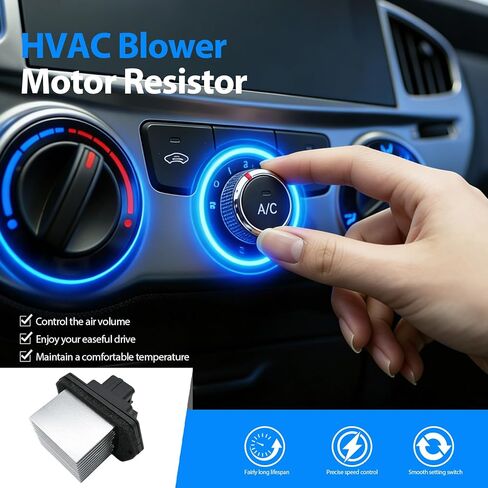 مقاوم محرك منفاخ HVAC الأمامي متوافق مع استبدال هوندا لـ Acura Pilot Ridgeline Mdx Passport يستبدل 4P1899 4P1891 79330TZ5A41 79330TZ5A51 JA2021 JA2013 14 15 16 17 18 19 20 in Kuwait