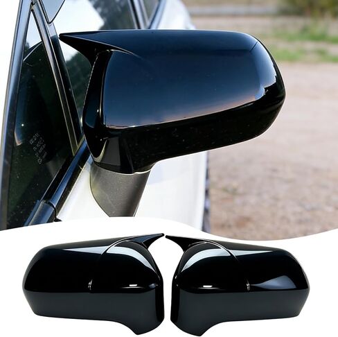 Side Mirror Cover,for Honda Civic 2006 2007 2008 2009 2010 2011, Bright Black Side Rear Mirror Covers Body Kit Accessories for Cars(Not for Coupe Model,Without Turn Signal) in Saudi Arabia