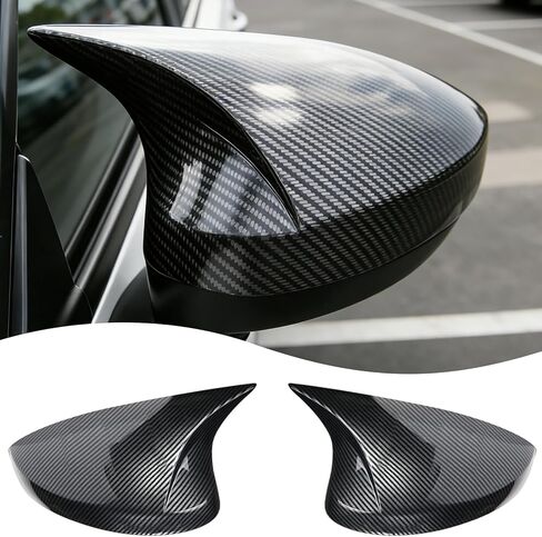 Side Mirror Cover,for Honda Civic 2006 2007 2008 2009 2010 2011, Bright Black Side Rear Mirror Covers Body Kit Accessories for Cars(Not for Coupe Model,Without Turn Signal) in Saudi Arabia