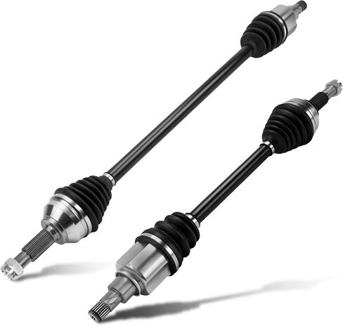 زوج (2) مجموعة عمود المحور الأمامي CVT (ناقل الحركة الأوتوماتيكي CVT فقط) لنيسان سنترا 1.8L (سيدان فقط) 2013 2014 2015 2016 2017 2018 2019، جانب السائق والراكب in Kuwait