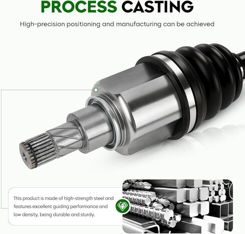 زوج (2) مجموعة عمود المحور الأمامي CVT (ناقل الحركة الأوتوماتيكي CVT فقط) لنيسان سنترا 1.8L (سيدان فقط) 2013 2014 2015 2016 2017 2018 2019، جانب السائق والراكب in Kuwait