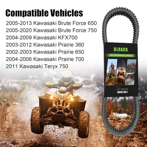 59011-0003 Drive Belt Heavy Duty Belt Fit for 05-20 Brute Force 650 750/04-09 KFX700/02-12 Prairie 360 650 700/11 Teryx 750 59011-0019 in Saudi Arabia