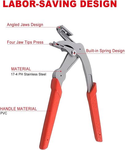 Car Clip Pliers, Panel Clip Removal Tool, Auto Clip Removal Pliers with 4Pcs Auto Trim Removal Tool Kit for Automotive Plastic Fasteners Damage-Free Interior & Exterior Disassembly Tool in Saudi Arabia