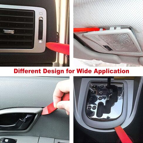 Car Clip Pliers, Panel Clip Removal Tool, Auto Clip Removal Pliers with 4Pcs Auto Trim Removal Tool Kit for Automotive Plastic Fasteners Damage-Free Interior & Exterior Disassembly Tool in Saudi Arabia