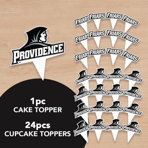 Desert Cactus Providence College Cupcake Topper and Cake Toppers Set - PC Friars 25 Pcs Food Party Supplies, Decorations, Graduation and Game Day in Kuwait