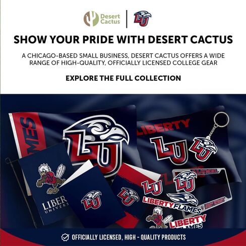 مجموعة أغطية الكب كيك وأغطية الكيك من Desert Cactus Liberty University - LU Flames 25 قطعة من لوازم حفلات الطعام والديكورات والتخرج ويوم اللعب in Kuwait