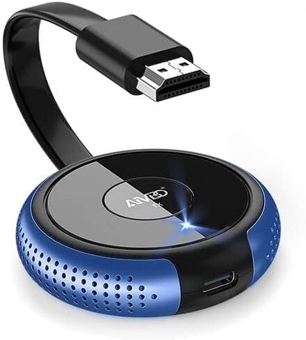 TIMBOOTECH HDMI Wireless Transmitter 165FT Blue - 1 Receiver Can be Paired with 8 Transmitters - Switch by One Click - Also Compatible with Other Brands Wireless HDMI Receiver in Saudi Arabia