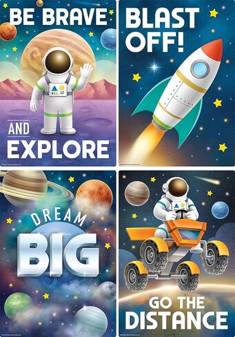 Teacher Created Resources Outer Space Crew Educational Poster Pack (TCR9338) in Saudi Arabia